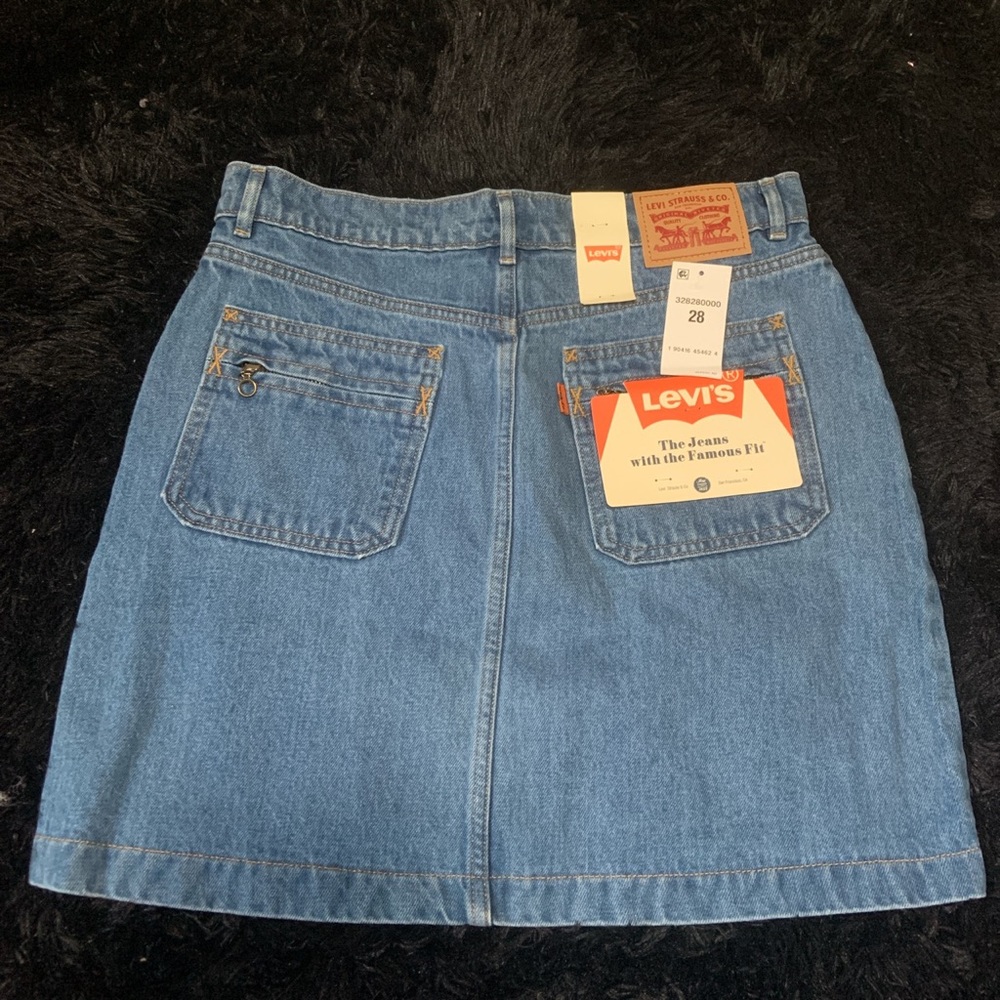 Levi's Orange Tag Denim Skirt - Picture 3 of 10